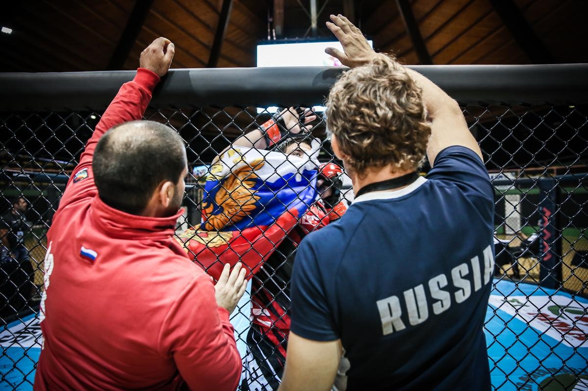 Тренерский состав на первенстве мира по ММА 2019 (Рим, Италия)